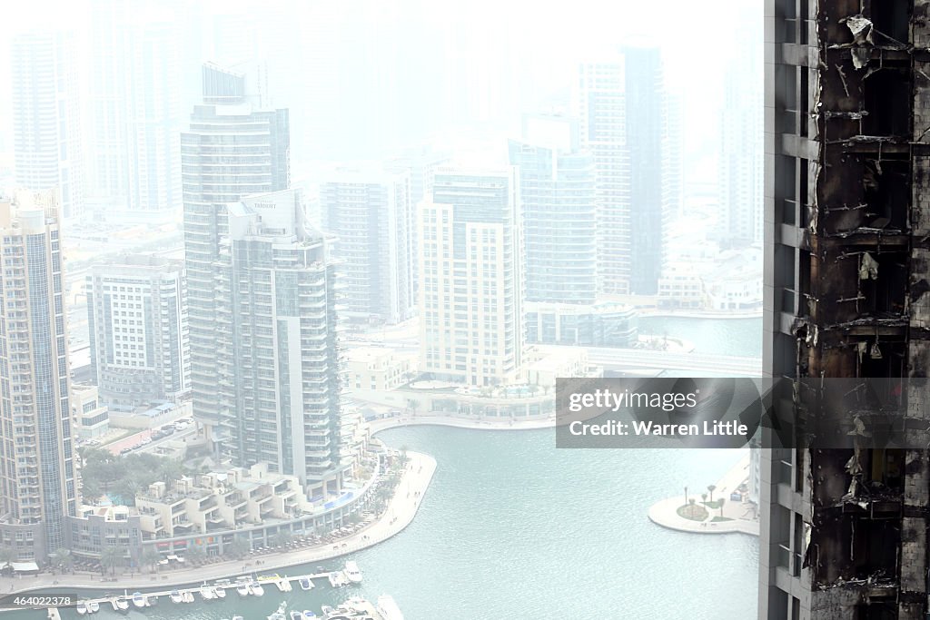 Fire At The Torch Tower In Dubai