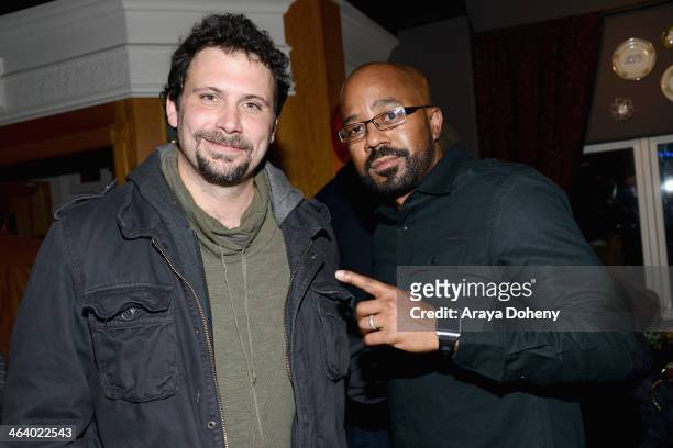 Actor Jeremy Sisto and Actor Inny Clemons attend The Annual MPIC Events Sundance Celebrity Charity Poker Tournament presented by Ketel One Vodka on...
