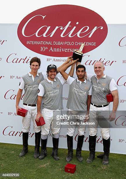 Winning team Desert Palm, Rashid Al bawardi, Alan Meeker, Tom Brodie and Diego Cavanagh on the final day of the Cartier International Dubai Polo...
