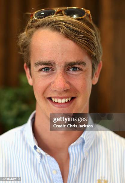 George Spencer-Churchill poses for a photograph on the final day of the Cartier International Dubai Polo Challenge 10th edition at Desert Palm Hotel...