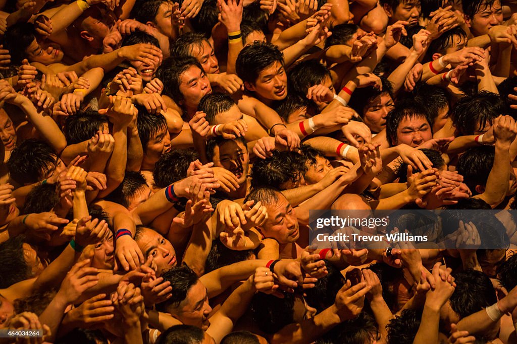 Naked Festival Takes Place At Saidaiji Temple