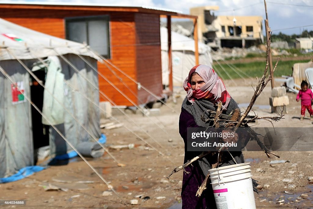 Homeless families in Gaza