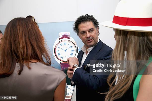 Ragheb Alama in the Cartier Villa on the final day of the Cartier International Dubai Polo Challenge 10th edition at Desert Palm Hotel on February...
