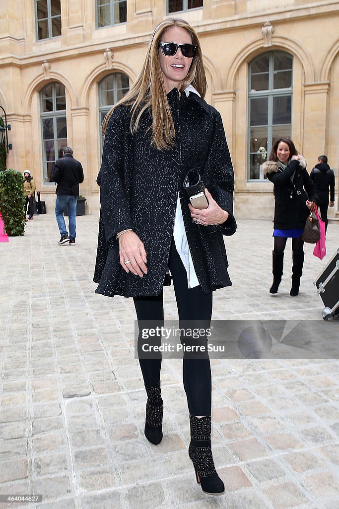 Schiaparelli : Outside Arrivals  - Paris Fashion Week - Haute Couture S/S 2014