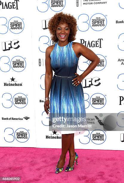 Actress Yolonda Ross attends the 2015 Film Independent Spirit Awards at Santa Monica Beach on February 21, 2015 in Santa Monica, California.