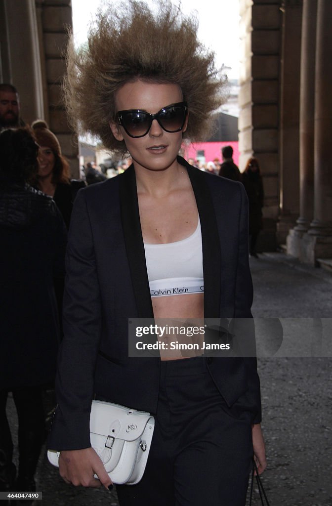 Celebrity Sightings On Day 2 Of London Fashion Week AW15 - February 21, 2015