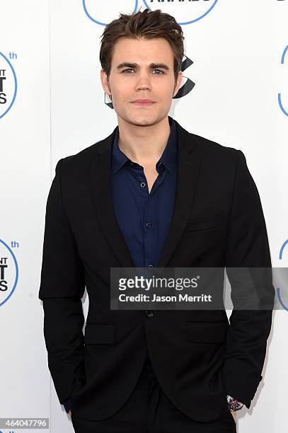 Actor Paul Wesley attends the 2015 Film Independent Spirit Awards at Santa Monica Beach on February 21, 2015 in Santa Monica, California.
