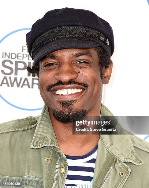 Actor Andre Benjamin attends the 2015 Film Independent Spirit Awards at Santa Monica Beach on February 21, 2015 in Santa Monica, California.