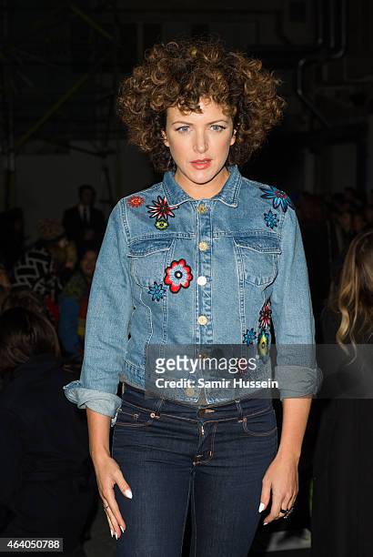 Annie Mac attends the Henry Holland show during London Fashion Week Fall/Winter 2015/16 on February 21, 2015 in London, United Kingdom.