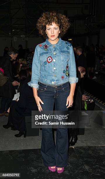 Annie Mac attends the Henry Holland show during London Fashion Week Fall/Winter 2015/16 on February 21, 2015 in London, United Kingdom.