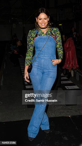 Atlanta de Cadenet attends the Henry Holland show during London Fashion Week Fall/Winter 2015/16 on February 21, 2015 in London, United Kingdom.