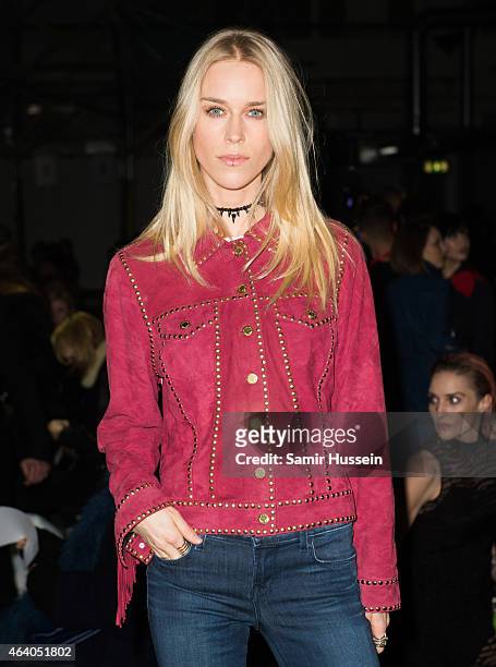 Mary Charteris attends the Henry Holland show during London Fashion Week Fall/Winter 2015/16 on February 21, 2015 in London, United Kingdom.