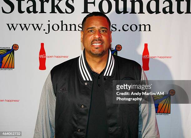 Former NBA player Jayson Williams poses for a photo during the John Starks Foundation Celebrity Bowling Night on February 18, 2015 at Lucky Strike...