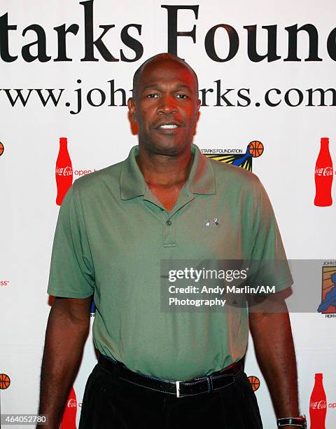 Former New York Knicks player and present Knicks assistant coach Herb Williams poses for a photo during the John Starks Foundation Celebrity Bowling...