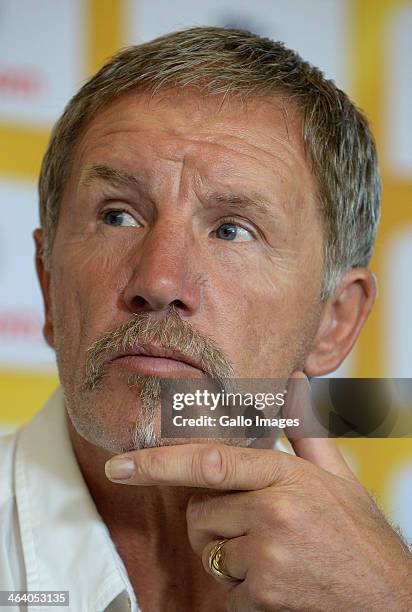 Stuart Baxter during the Kaizer Chiefs press conference at Kaizer Chiefs Village, Naturena on January 20, 2014 in Johannesburg, South Africa.