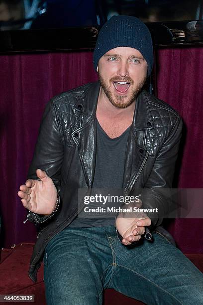 Actor Aaron Paul attends Paige Hospitality Group's Third Annual Sundance Football Game Watch on January 19, 2014 in Park City, Utah.