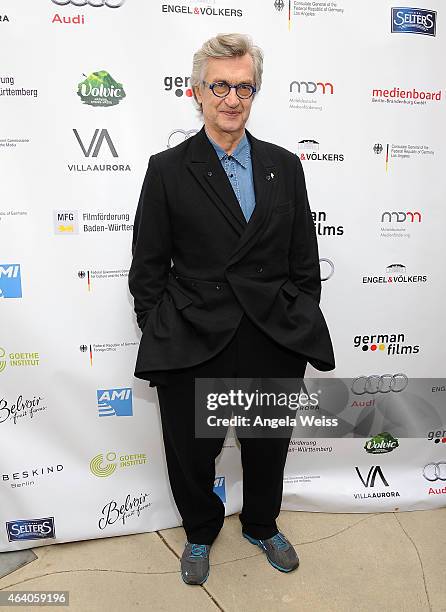 Director Wim Wenders attends the German Films and the Consulate General of the Federal Republic Of Germany's German Oscar nominees reception at Villa...