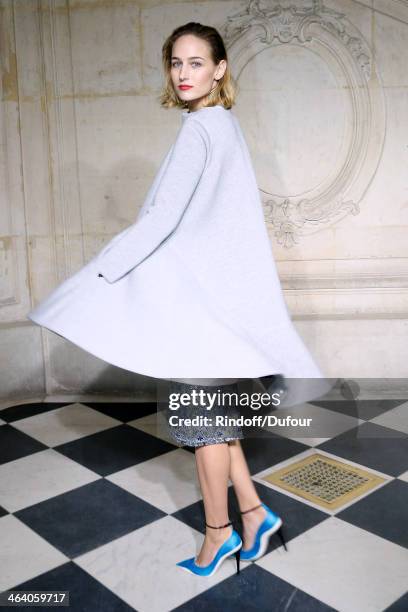 Actress Leelee Sobieski attends the Christian Dior show as part of Paris Fashion Week Haute Couture Spring/Summer 2014 on January 20, 2014 in Paris,...