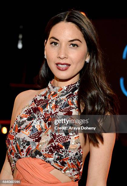 Actress Olivia Munn attends the 2015 Film Independent Spirit Awards at Santa Monica Beach on February 21, 2015 in Santa Monica, California.