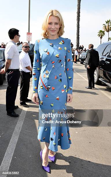 Actress Cate Blanchett attends the 2015 Film Independent Spirit Awards at Santa Monica Beach on February 21, 2015 in Santa Monica, California.