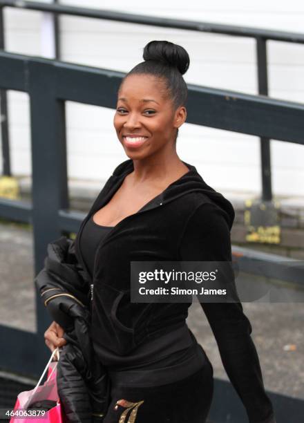 Jamelia sighting on January 20, 2014 in London, England.