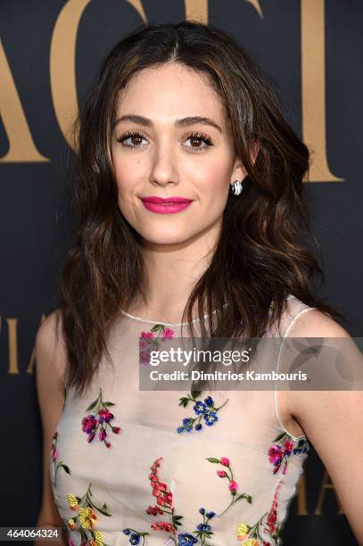 Actress Emmy Rossum attend the 30th Annual Film Independent Spirit Awards at Santa Monica Beach on February 21, 2015 in Santa Monica, California.