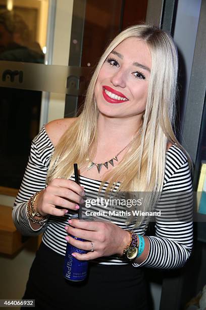 Bianca Heinicke attends the Tom Beck Record Release Party at 'die maske' on February 21, 2015 in Cologne, Germany.