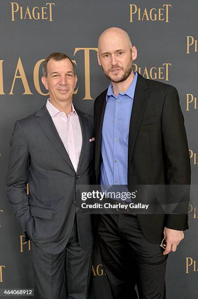 Of Piaget S.A., Philippe Leopold-Metzger and producer Chris Ohlson attend the 30th Annual Film Independent Spirit Awards at Santa Monica Beach on...