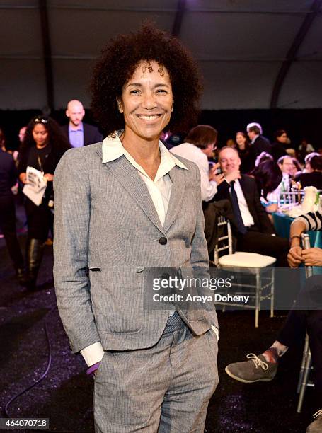 Los Angeles Film Festival director Stephanie Allain attends the 2015 Film Independent Spirit Awards at Santa Monica Beach on February 21, 2015 in...