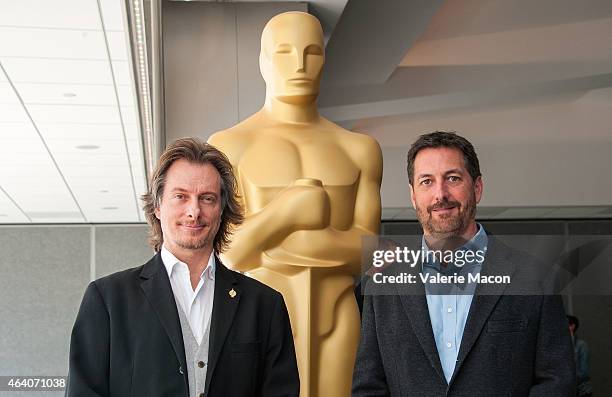 Make Up artists Bill Corso and Dennis Liddiard attend the 87th Annual Academy Awards Oscar Week Celebrates Make Up And Hairstyling at the Academy of...