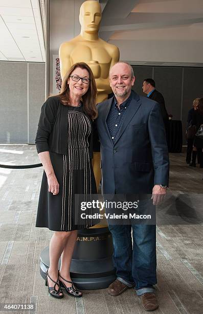 Make Up artists Frances Hannon and Mark Coulier attend the 87th Annual Academy Awards Oscar Week Celebrates Make Up And Hairstyling at the Academy of...