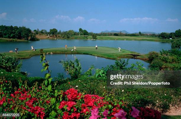 The 14th hole of the Blue Canyon Country Club during the Johnny Walker Classic golf compettion in Thailand, circa January 1998.