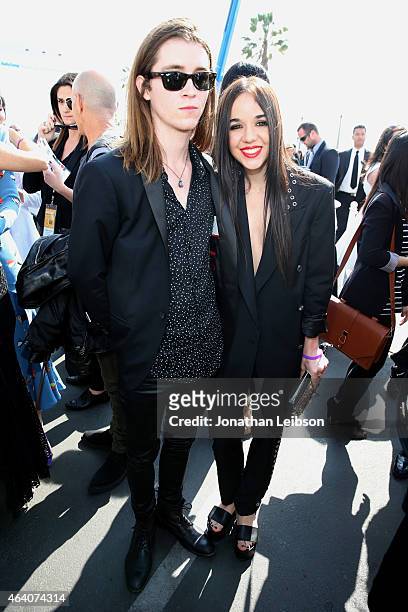 Actress Lorelei Linklater and guest attend the 2015 Film Independent Spirit Awards at Santa Monica Beach on February 21, 2015 in Santa Monica,...