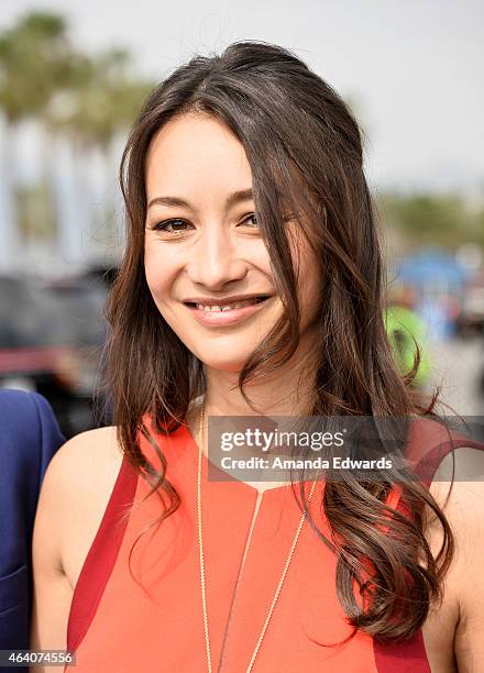 Producer Joanna Natasegara attends the 2015 Film Independent Spirit Awards at Santa Monica Beach on February 21, 2015 in Santa Monica, California.