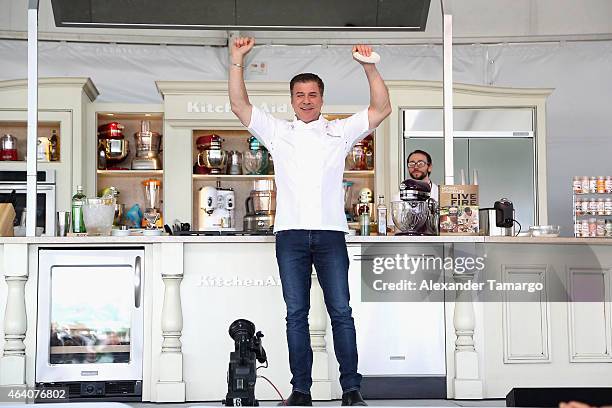 Michael Chiarello on stage at the Whole Foods Market Grand Tasting Village Featuring MasterCard Grand Tasting Tents & KitchenAid® Culinary...