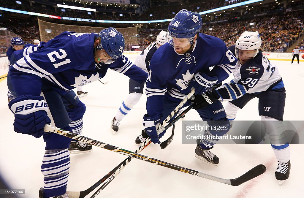 Leafs played Winnipeg Jets at the ACC