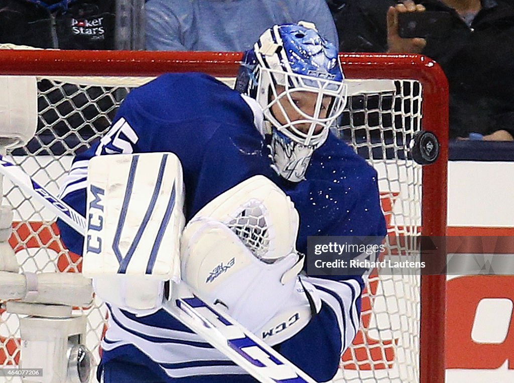 Leafs played Winnipeg Jets at the ACC