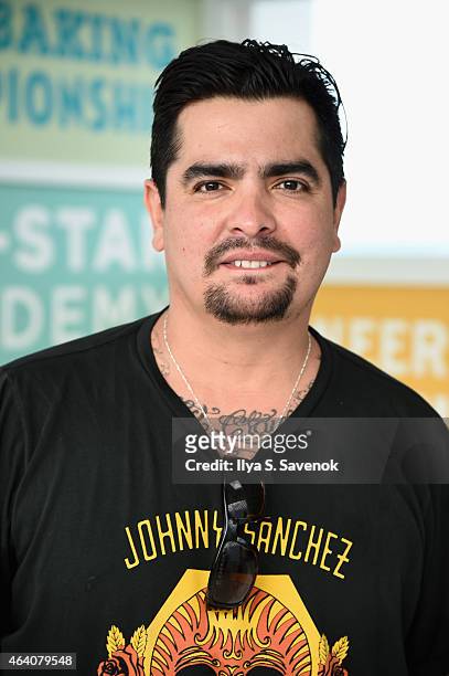 Aarón Sánchez poses at the KitchenAid Culinary Demonstrations during the 2015 Food Network & Cooking Channel South Beach Wine & Food Festival...