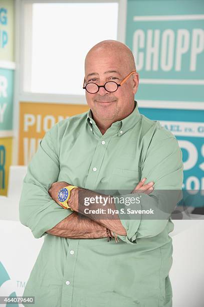Andrew Zimmern poses at the KitchenAid Culinary Demonstrations during the 2015 Food Network & Cooking Channel South Beach Wine & Food Festival...