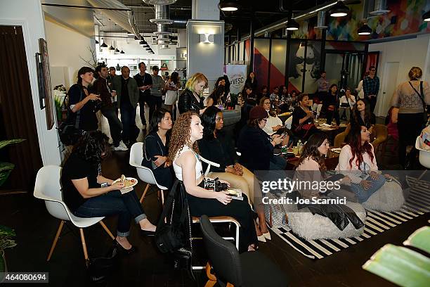 Guests attend the Vanity Fair Campaign Hollywood Social Club - "Behind the Pages: Taschen Presents Saturday Night Live: The Complete History" With...