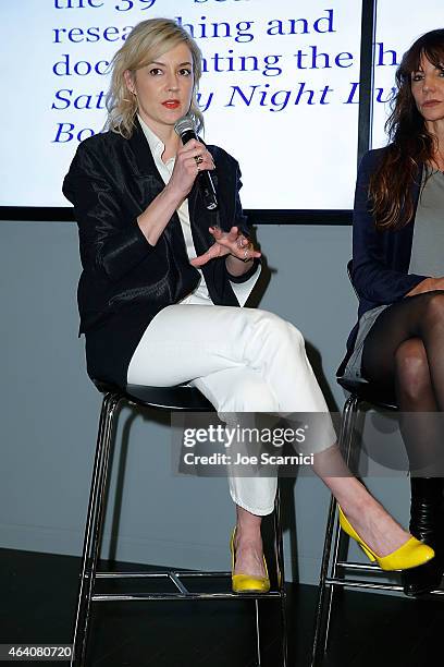 Alison Castle attends the Vanity Fair Campaign Hollywood Social Club - "Behind the Pages: Taschen Presents Saturday Night Live: The Complete History"...