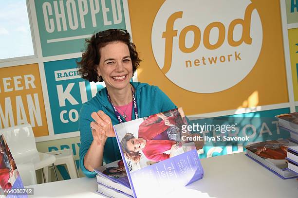 Dana Cowin poses at the KitchenAid Culinary Demonstrations during the 2015 Food Network & Cooking Channel South Beach Wine & Food Festival presented...