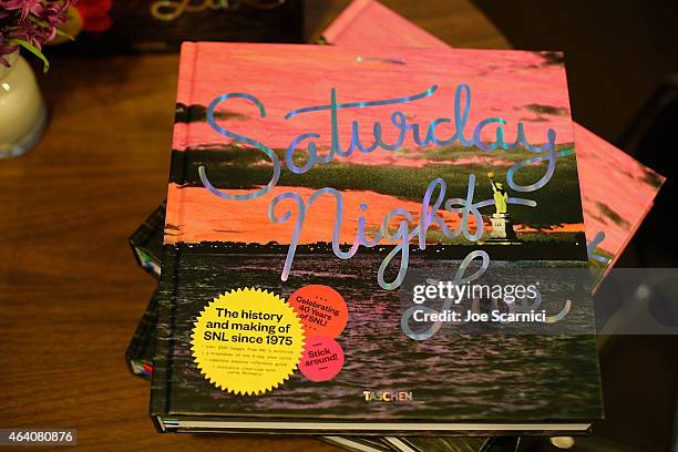 General view of atmosphere at Vanity Fair Campaign Hollywood Social Club - "Behind the Pages: Taschen Presents Saturday Night Live: The Complete...