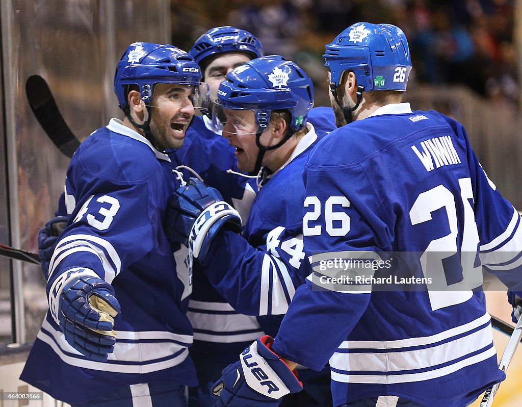 Leafs played Winnipeg Jets at the ACC