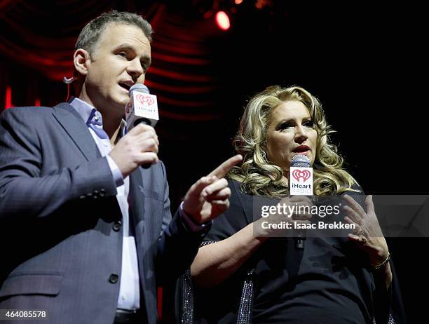 On air personalities Valentine and Delilah host the iHeartRadio Ultimate Valentine's Escape at Brooklyn Bowl at the LINQ in Las Vegas on February 21,...