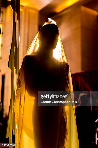 Preperations continue for the 87th Annual Academy Awards at Dolby Theater on February 21, 2015 in Hollywood, California.