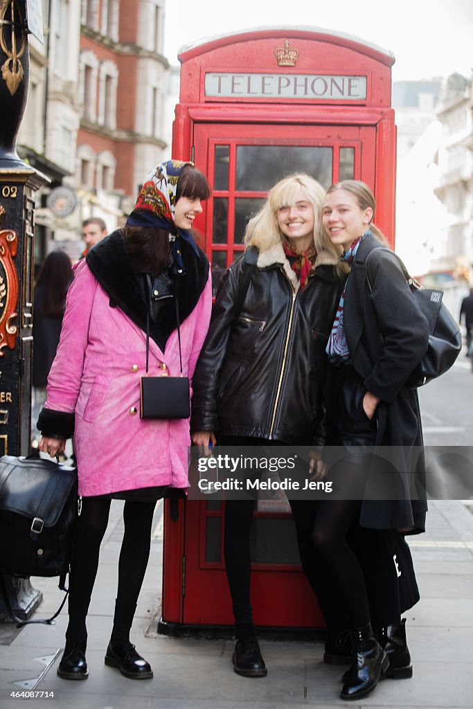 Day 2 - Street Style - LFW FW15