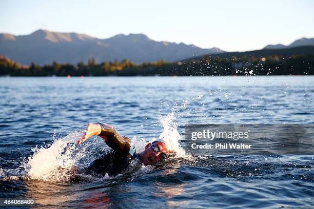 Dylan McNeice of New Zealand competes in the Challenge Wanaka on February 22, 2015 in Wanaka, New Zealand.