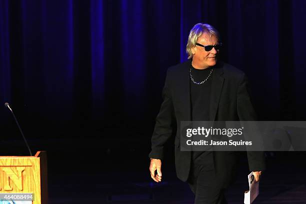 Bad Company's Brian Howe presents during the 26th Annual PollStar Awards at Ryman Auditorium on February 21, 2015 in Nashville, Tennessee.