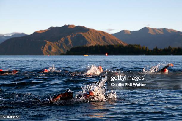 Dylan McNeice of New Zealand competes in the Challenge Wanaka on February 22, 2015 in Wanaka, New Zealand.